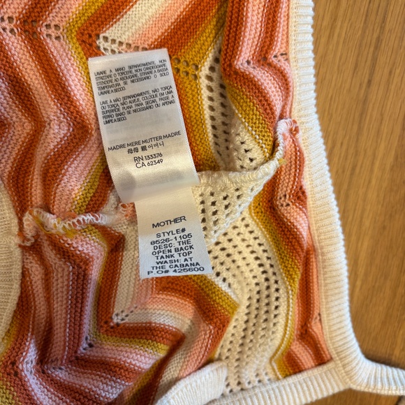 MOTHER Crochet Chevron Open Back Tank ASO Taylor Swift - Picture 10 of 12